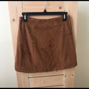 Faux suede skirt (forever 21)